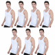 Men's Sleeveless Vest Combo Pack of 7 - Integra White